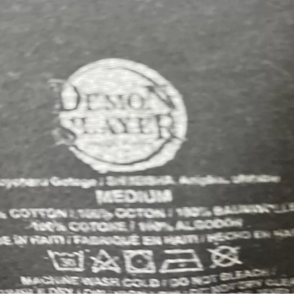 Demon Slayer Anime Manga Black T-shirt Kimetso No Yaiba Sz Medium Fits Short - Picture 8 of 10